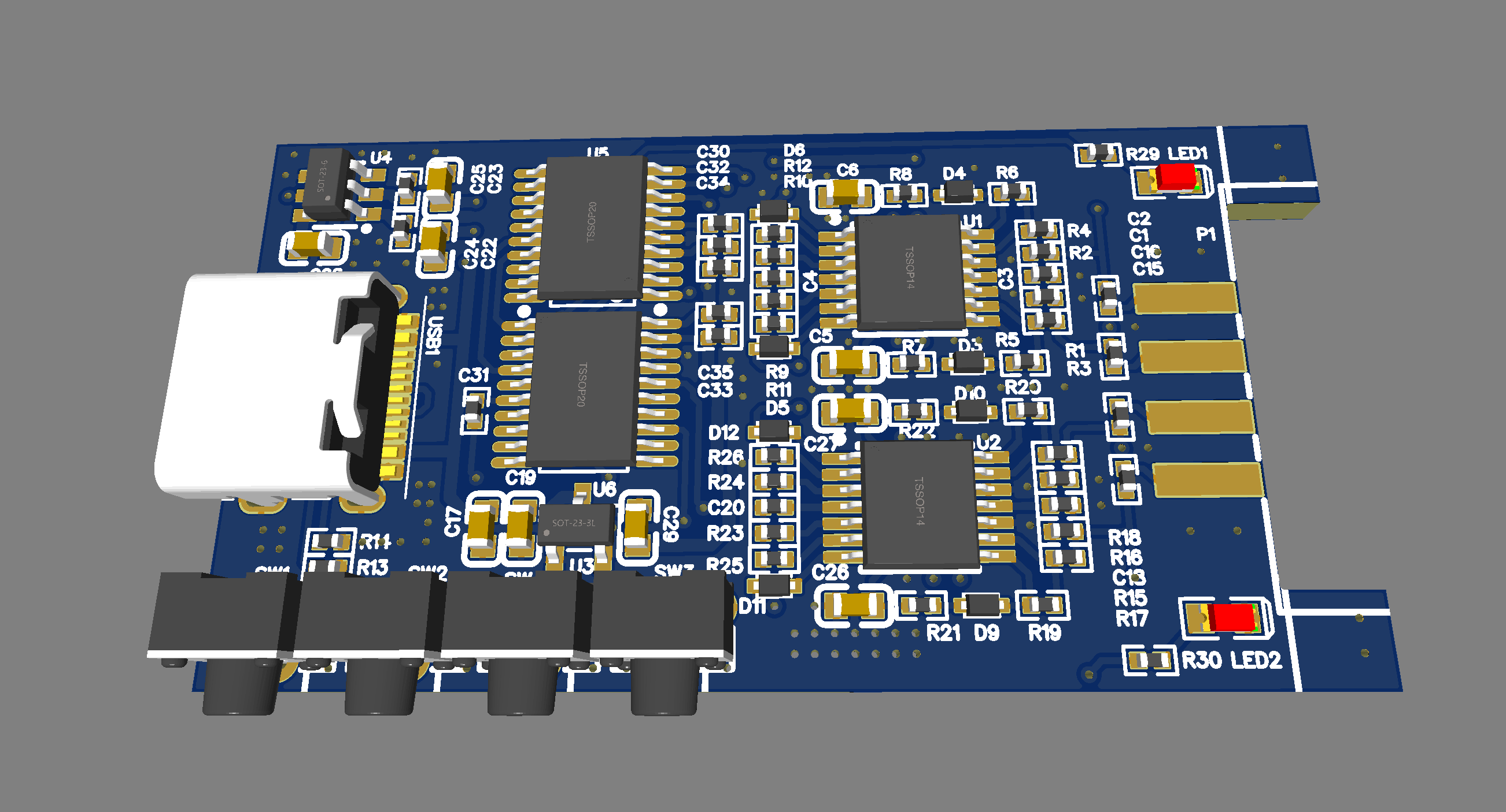 3D Rendering of Single Drum Hardware